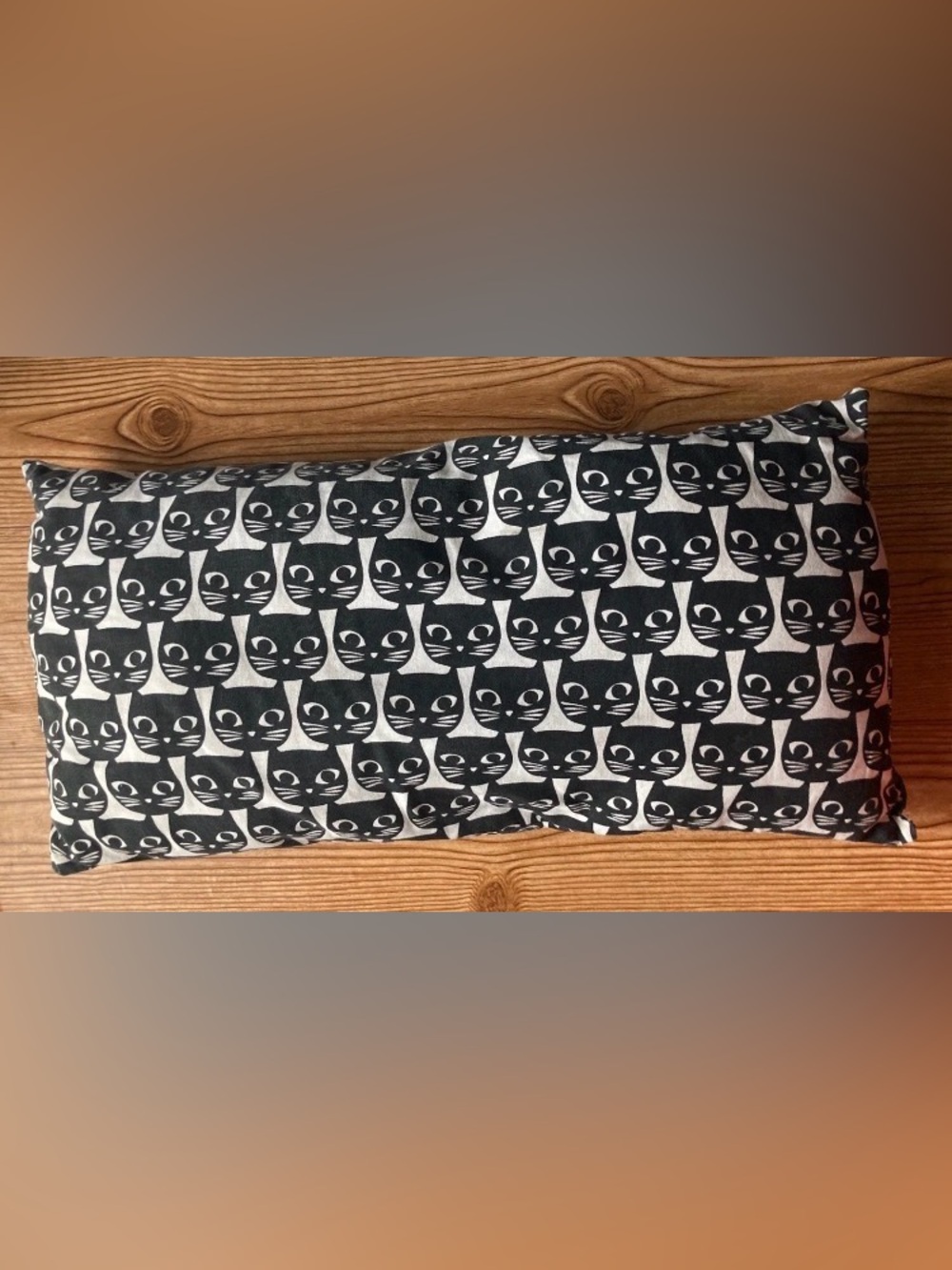 IKEA Black Cat MATTRAM Bolster Lumbar Pillows Niina Aalto Retro MCM 11x23